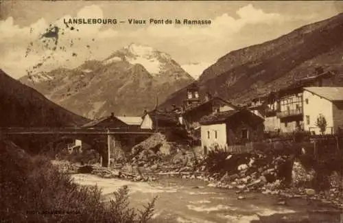 Ak Lanslebourg Savoie, Vieux Pont de la Ramasse