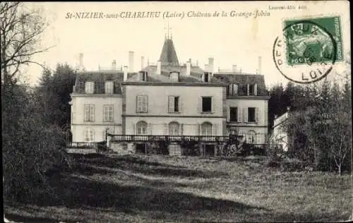 Ak Saint Nizier sous Charlieu Loire, Chateau de la Grange-Jobin