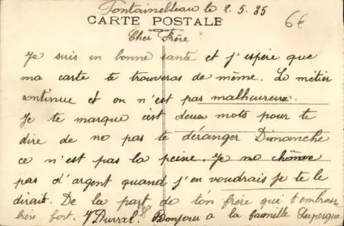Ak Fontainebleau Seine et Marne, 1er Groupe d'Artillerie d'Ecole, Pansage, Pferde