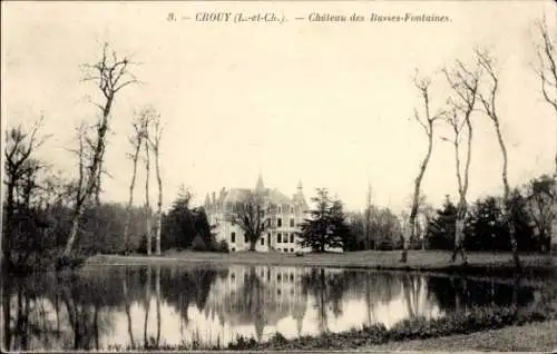 Ak Crouy sur Cosson Loir et Cher, Chateau des Basses-Fontaines