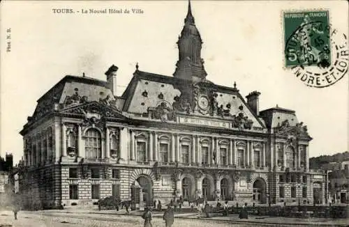 Ak Tours Indre et Loire, Nouvel Hotel de Ville