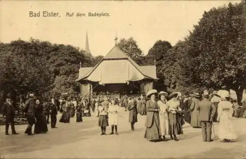 Ak Bad Elster im Vogtland, Badeplatz