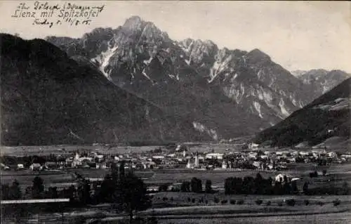 Ak Lienz in Tirol, Panorama mit Spitzkofel