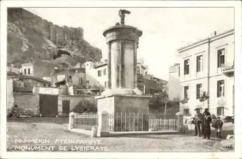 Ak Athen Griechenland, Monument de Lysicrate, Denkmal