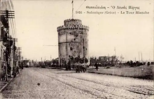 Ak Thessaloniki Griechenland, Der Weiße Turm