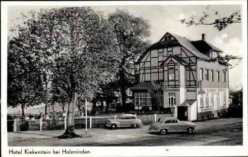 Ak Holzminden an der Weser, Hotel Kiekenstein, Fachwerk