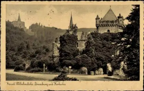 Ak Bad Wilhelmshöhe Kassel in Hessen, Löwenburg, Herkules