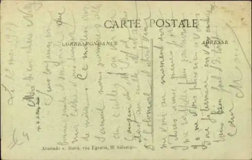 Ak Veria Griechenland, Grieche in Volkstracht, Freiwilliger griechischer Bergsteiger