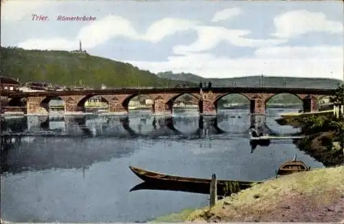 Ak Trier an der Mosel, Römerbrücke