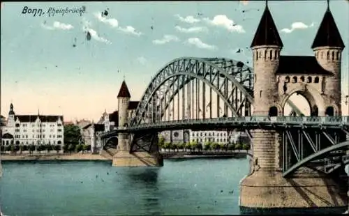 Ak Bonn am Rhein, Rheinbrücke