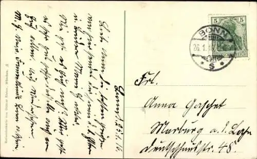 Ak Bonn am Rhein, Rheinbrücke