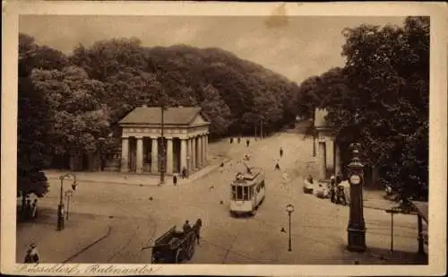 Ak Düsseldorf am Rhein, Ratingertor, Straßenbahn