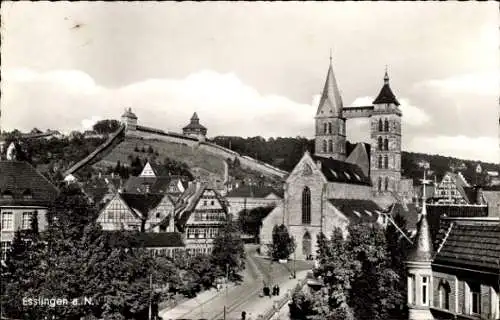 Ak Esslingen am Neckar, Türme, Fachwerkgebäude