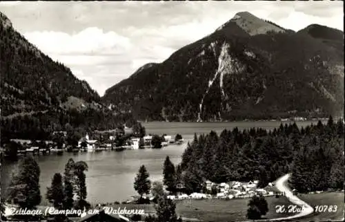 Ak Walchensee Kochel am See, Zeltlager