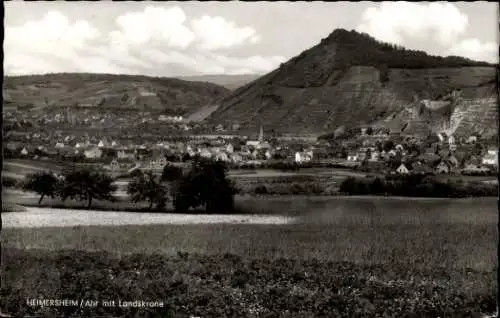 Ak Heimersheim Bad Neuenahr Ahrweiler Rheinland Pfalz, Gesamtansicht, Ahr, Landskrone