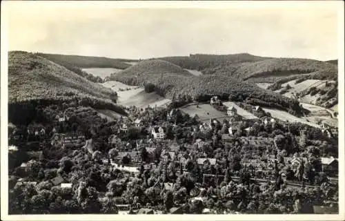 Ak Nöschenrode Wernigerode im Harz, Panorama, Blick von der Schlossterrasse