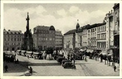 Ak Olomouc Olmütz Stadt, Masarykplatz