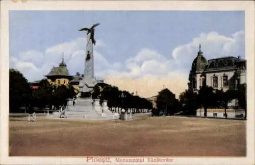 Ak Ploesti Ploiești Rumänien, Monumentul Vanatorilor