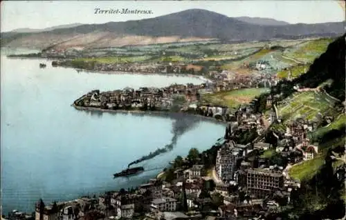 Ak Territet Montreux Kt. Waadt, Gesamtansicht