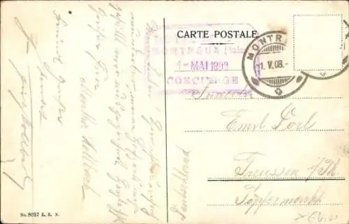 Ak Territet Montreux Kt. Waadt, Gesamtansicht