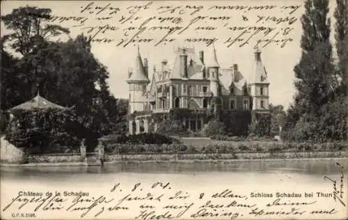 Ak Thun Kanton Bern Schweiz, Schloss Schadau