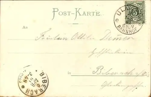 Ak Ulm an der Donau, Klein Venedig, an der Blau