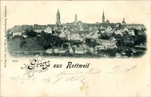 Ak Rottweil am Neckar, Gesamtansicht