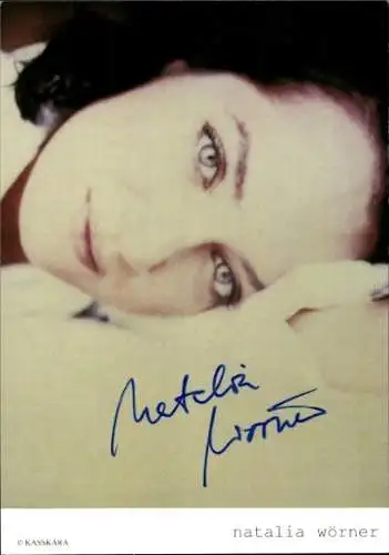 Ak Schauspielerin Natalia Wörner, Portrait, Autogramm