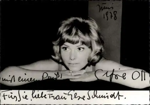 Ak Schauspielerin Elfriede Ott, Portrait, Autogramm