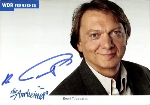 Ak Schauspieler René Toussaint, WDR, Serie Die Anrheiner, Portrait, Autogramm