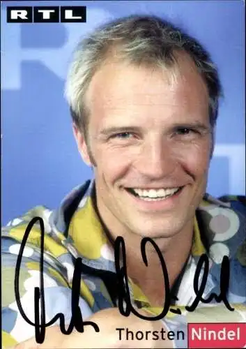 Ak Schauspieler Thorsten Nindel, Portrait, Autogramm