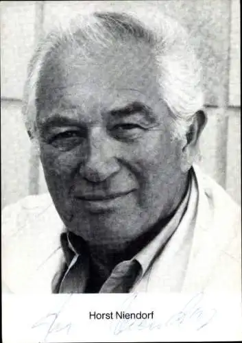 Ak Schauspieler Horst Niendorf, Portrait, Autogramm