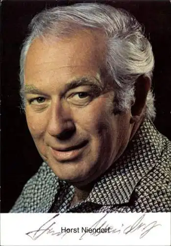 Ak Schauspieler Horst Niendorf, Portrait, Autogramm