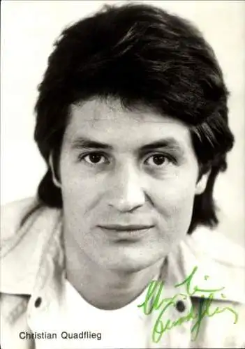 Ak Schauspieler Christian Quadflieg, Portrait, Autogramm