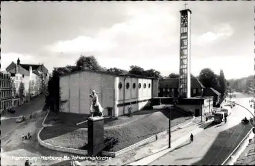 Foto Ak Hamburg Harburg, St. Johanniskirche