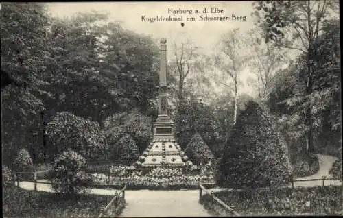 Ak Hamburg Harburg, Kugeldenkmal am Schwarzen Berg