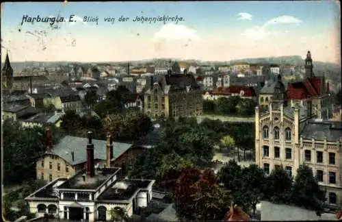 Ak Hamburg Harburg, Blick von der Johanniskirche