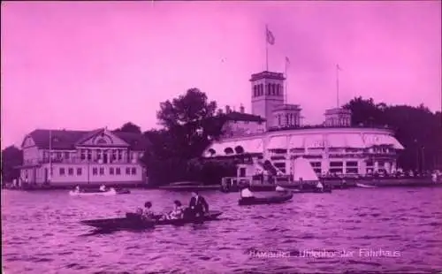 Ak Hamburg Nord Uhlenhorst, Uhlenhorster Fährhaus, Boote