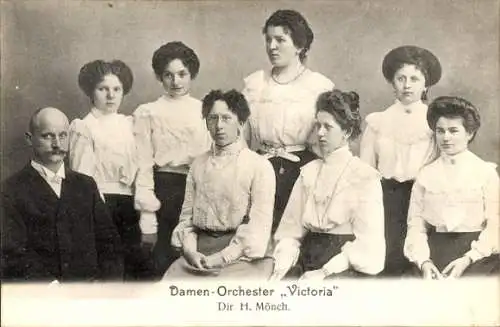 Ak Damen-Orchester Victoria, Direktor H. Mönch