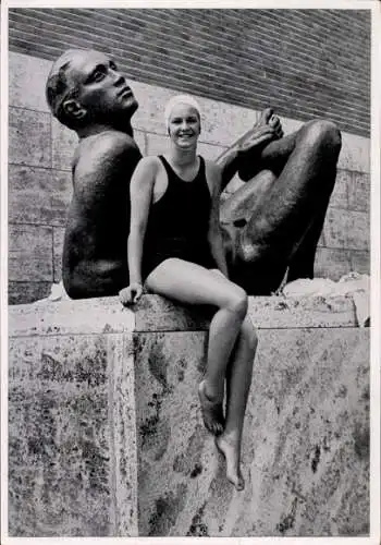 Sammelbild Olympia 1936, Schwimmerin Jeanette Campbell