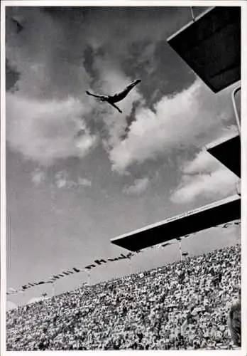 Sammelbild Olympia 1936, Turmspringer Marshall Wayne