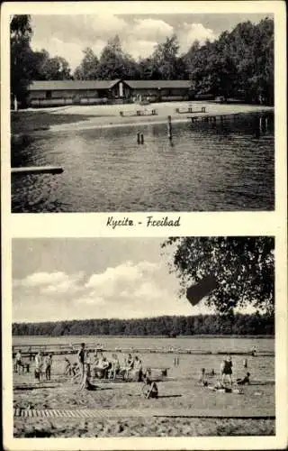 Ak Kyritz in der Prignitz, Freibad, Strand