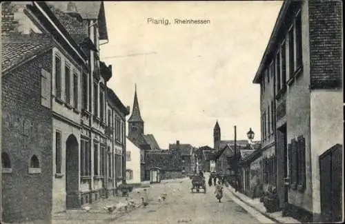 Ak Planig Bad Kreuznach in Rheinland Pfalz, Straße