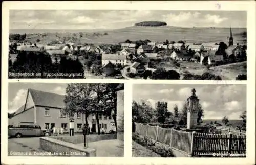 Ak Reichenbach bei Baumholder Rheinland Pfalz, Truppenübungsplatz, Gasthaus, Kriegerdenkmal