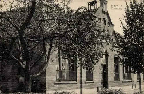 Ak Harskamp Gelderland Niederlande, Schule