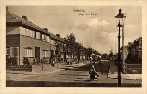 Ak Zutphen Gelderland, Straße nach Laren