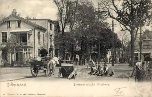 Ak Bloemendaal Nordholland Niederlande, Bloemendaalsche Straatweg