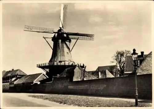 Ganzsachen Ak Harderwijk Gelderland, Molen