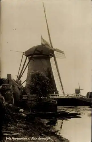 Ak Kinderdijk Molenwaard Südholland Niederlande, Molen