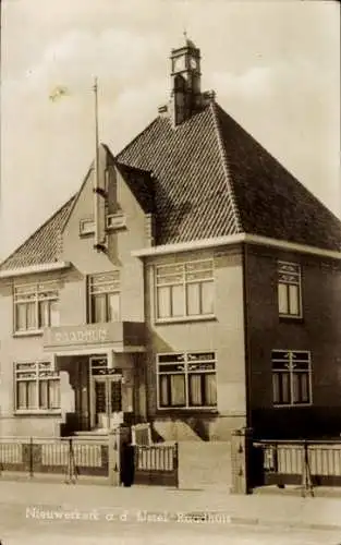 Ak Nieuwerkerk aan den IJssel Südholland, Rathaus